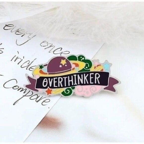 3/20 Overthinker Enamel Pin - Picture 1 of 1